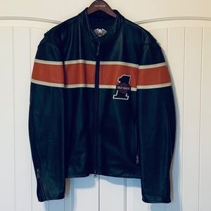 Harley-Davidson Victory Lane Leather Motorcycle Jacket | Size: Men's Extra Large